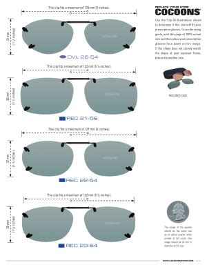 solar shield clipons size chart.